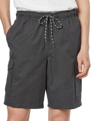 Amazon Essentials Men's Cargo Shorts with Elastic Waist, Dark Gray, Size M