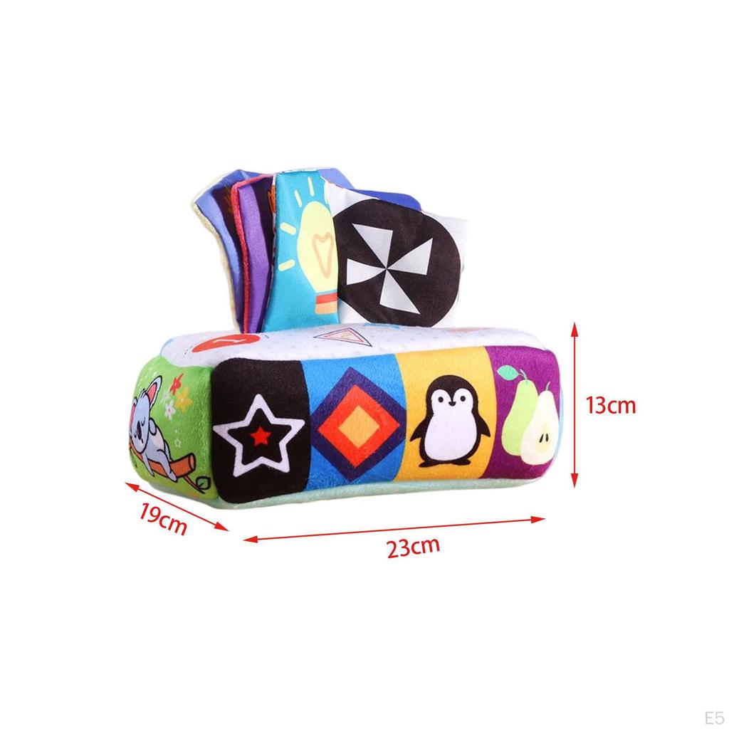 Baby Tissue Box Toy Montessori Educational for Infants 6-12 Months