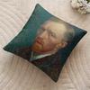 Van Gogh Original Print Cushion Cover Silky Short Plush Invisible Zipper Dustproof Sofa Pillow Case For Home Decor