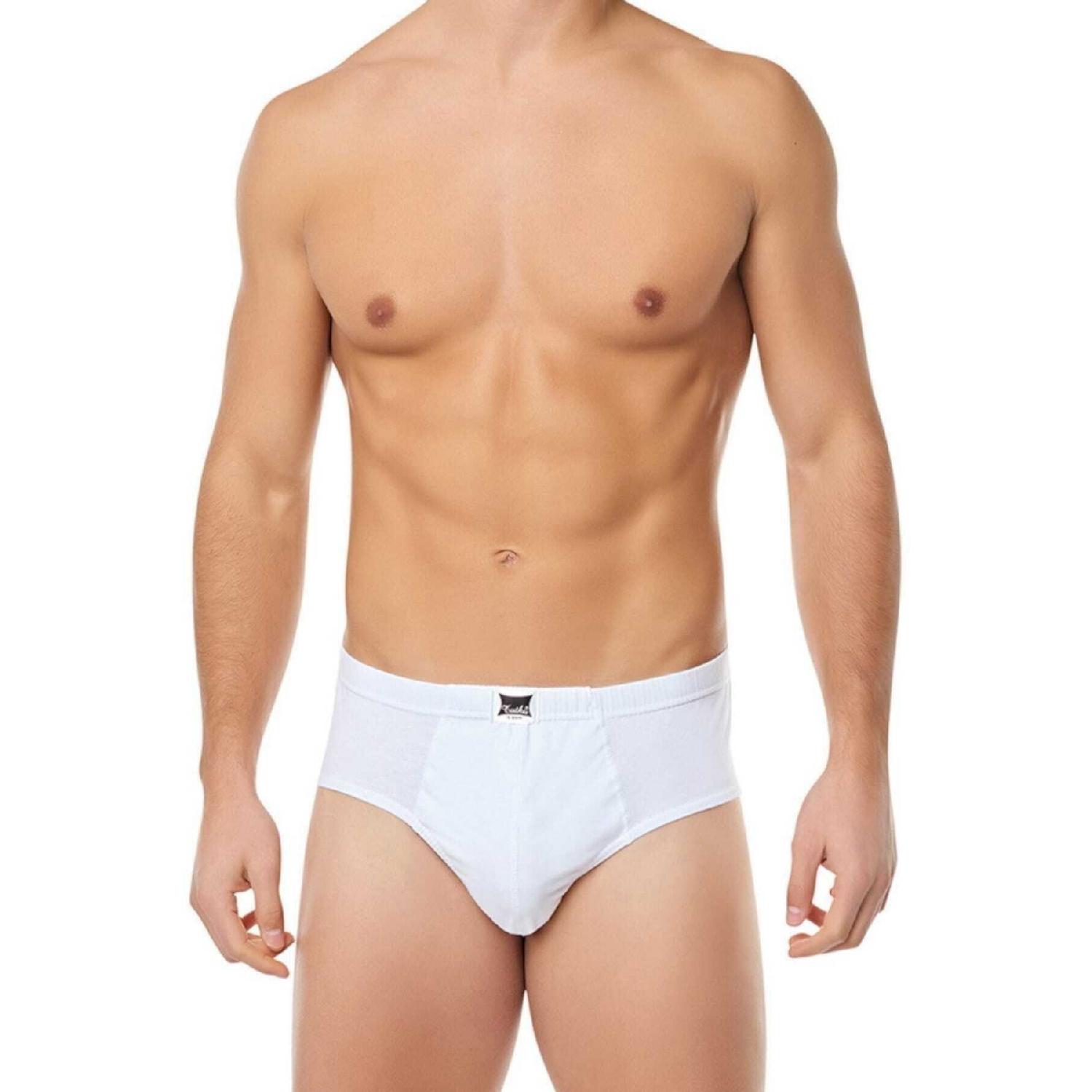 

Мужские белые хлопковые трусики из чесаного хлопка, 6 шт. 2XL белый