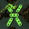Outdoor Camping Accessory Tensioner Lock Wind Ropes Buckle Tightening Hook Tent Rope Fastener