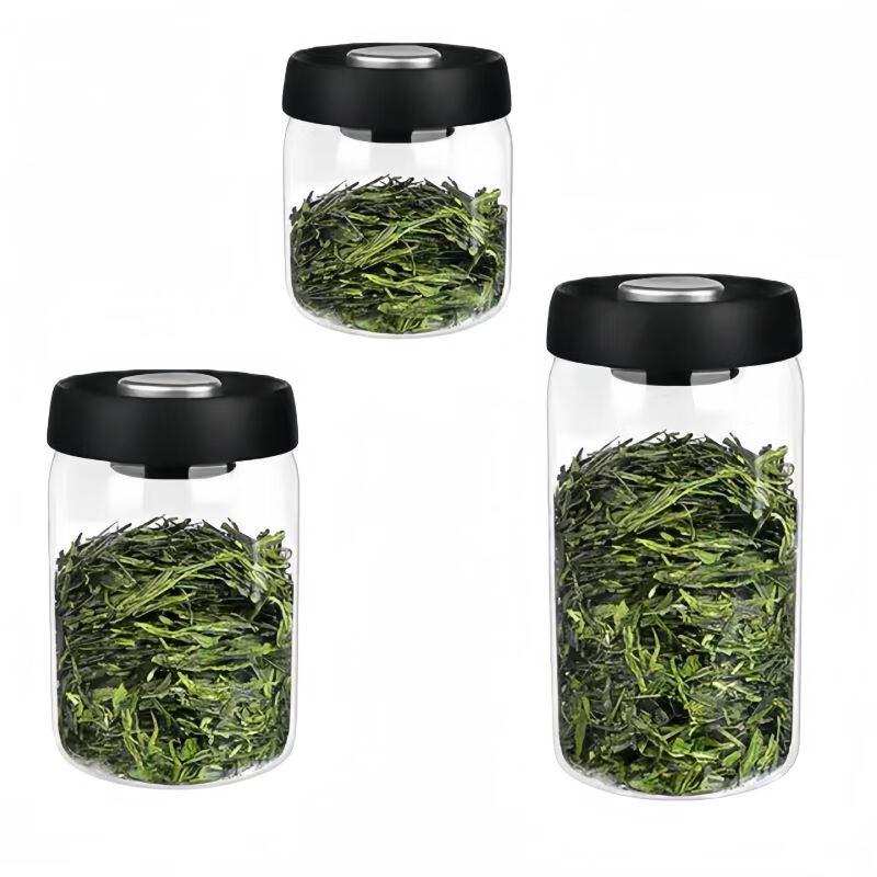 

ZISIZ Vacuum Sealed Glass Storage Jar Set