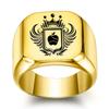 Manufacturer Wholesale Ins Crown Apple Titanium Steel Ring 304 Stainless Steel Men's Glossy Ring Hot Sale