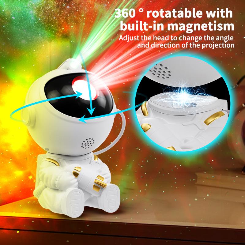 Starry Sky Astronaut Dimmable Projector: Dreamy Night Light for Bedrooms