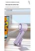 Portable USB Rechargeable Clip-On Fan with Digital Display and High Wind Power, Includes Handheld Cooling Ice Pack