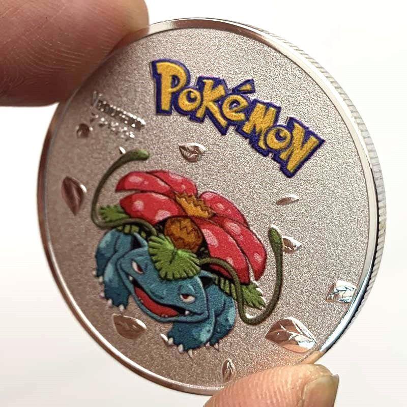 Pokemon Anime Gold Coin Game Commemorative Coin Pikachu Collection- Cute Decorative Piece