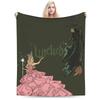 W-Wicked 2 Musical Movie Glinda Elphaba Blanket  Soft Novelty Plush Throw Blanket For Boy Girl Couch Chair Cover