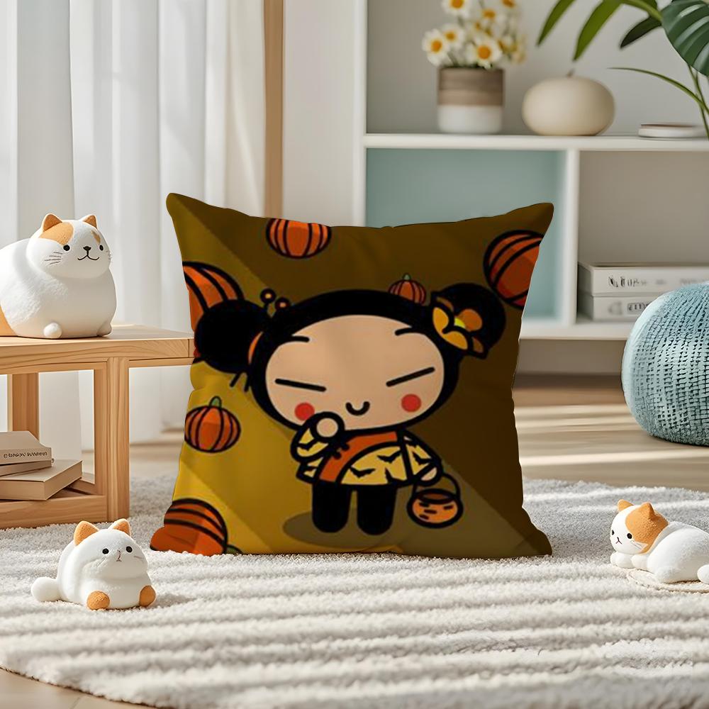 European PPuccas Pillow Case Silky elegant Comfort Sofa Bed Invisible zipper