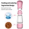 Tragbare Hunde-Wasserflasche Futter- und Wasserbehälter für Hunde Welpen Outdoor Spaziergänge Wasserflasche Haustier Trinknapf Hundezubehör