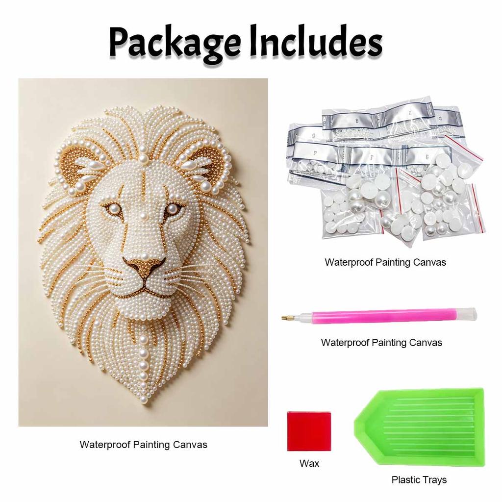 Kit Pittura Diamante Ricamo Perle Fai da Te Leone Maestoso Perline Scintillanti Arte Artigianato Decorazione Fatta a Mano Regalo per la Casa