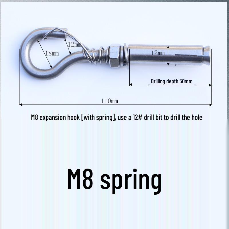 Edelstahl Öse für Absturzsicherung und Fallschutz mit Expansionshaken