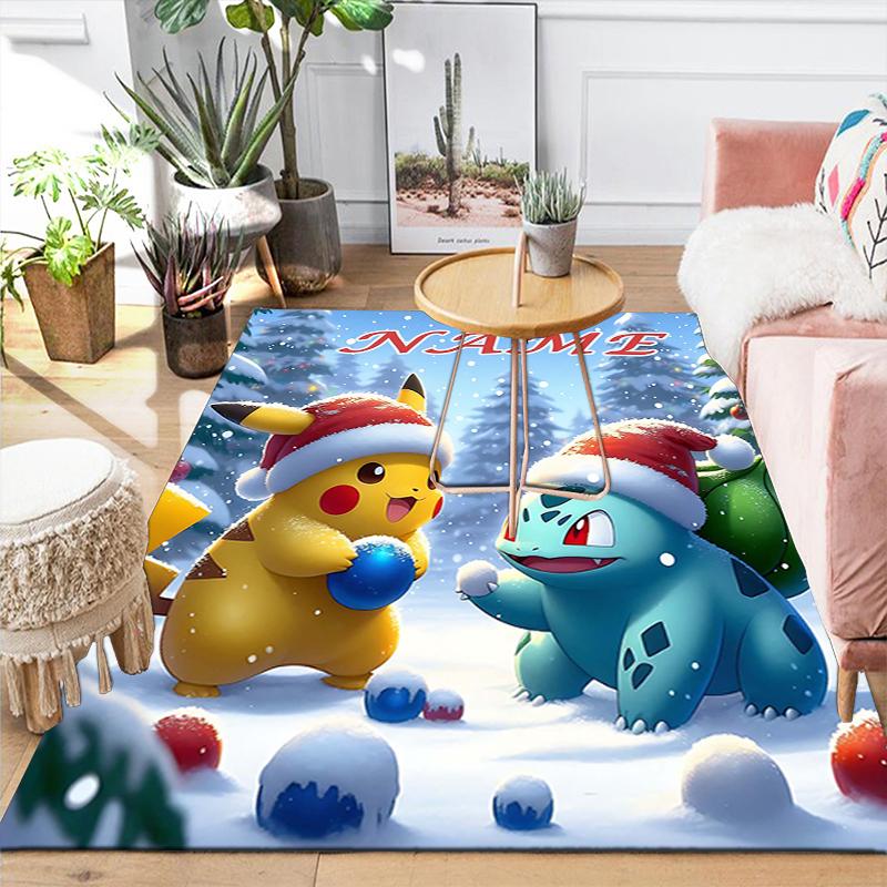 Custom 1Pc Pokemon Friends Forever Rug Office Carpet Indoor Outdoor Entrance Doormat Nonslip Soft And Comfortable Living Room D2915197