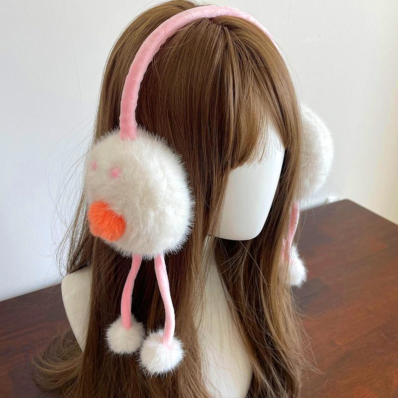 1Pc Snowman Earmuffs Plush Protection Ear Anti-Freezing Keep Warm Outdoor