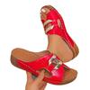 Summer Fashion Women Peep Toe Wedges Platform Slip on Slippers Women Plus Size Shoes for Women 36-43 Beach Sandals