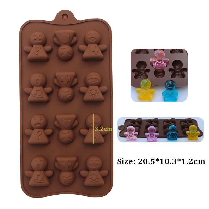1-29 Handmade Silicone Mould Chocolate Candy Jelly Pudding Ice Mold Baking Tool