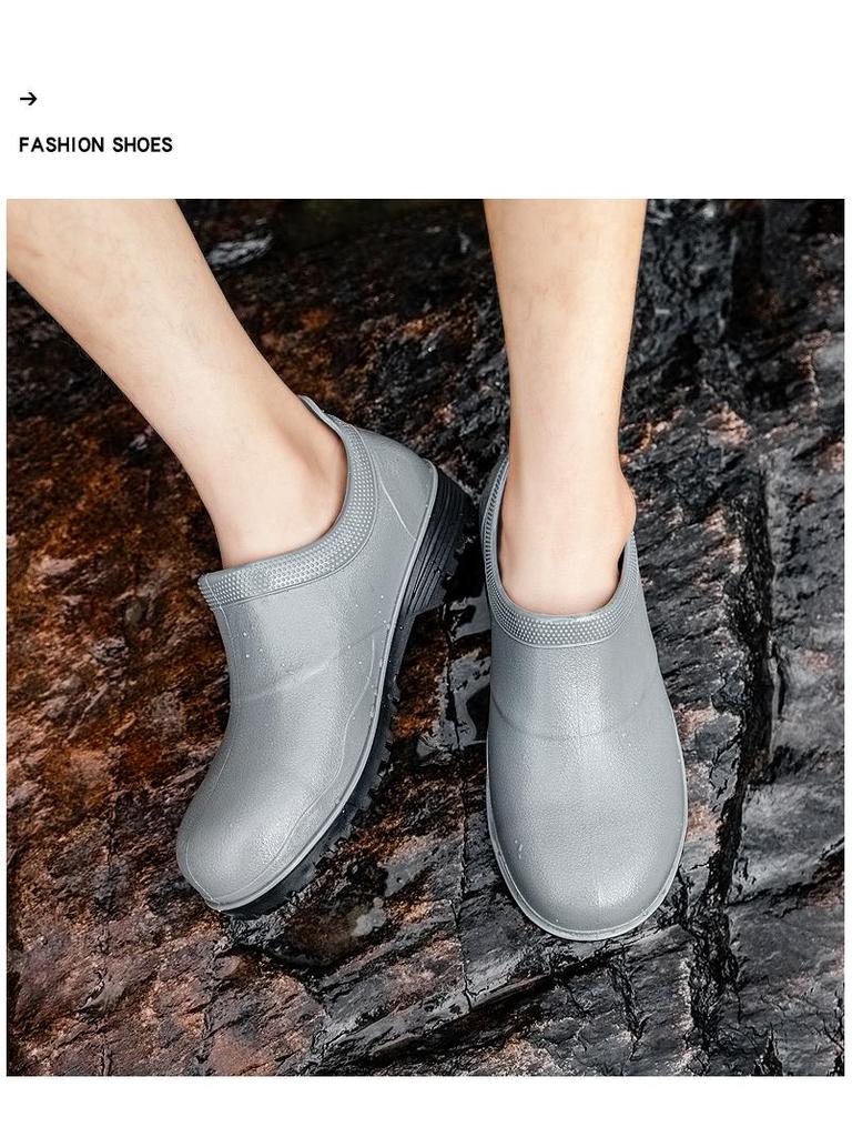 Men's Steel Toe Waterproof Construction Boots - Anti-Smash, Anti-Nail, Non-Slip, Wear-Resistant.