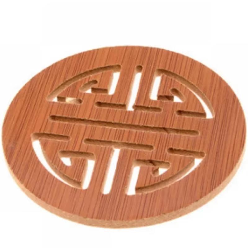 

Wooden Table Mat Thermal Mat Table Mat Home Hot Mat Wooden Mat Casserole Pot Mat Creative Patterns Available 9x9x0.5cm