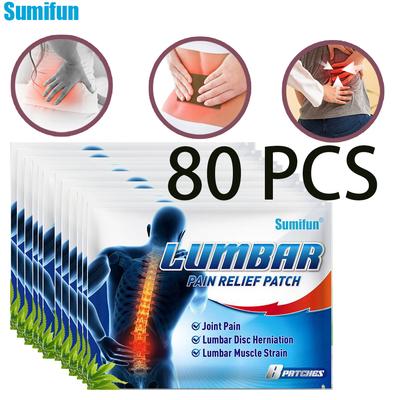 8/16/40/80 Pcs Herbal Back Lumbar Relief Patch The Elderly Athlete Joint Exhausted Care Balm Sticker Plaster