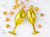 Foil Balloon Glass 28X80Cm Gold 1 Piece
