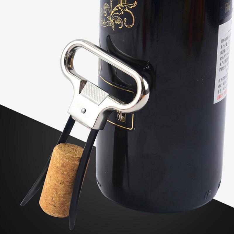 Portable Stainless Steel Wine Opener Handheld Type Bottle Pumps Corkscrew Opener Wine Opener Tool for Bars Cork Puller Foil