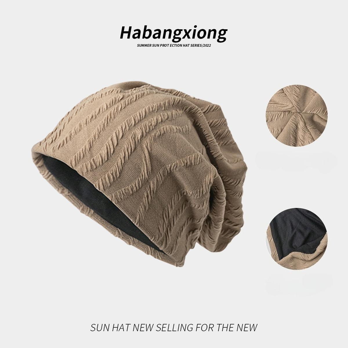 

Spring and Autumn Casual Versatile Big Head Circumference Show Face Small Knitted Pile Hat Children one size fits all