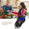 Portable Plastic Electric Digital Hanging Scale with Hook Tool for Fishing Luggage (Black)