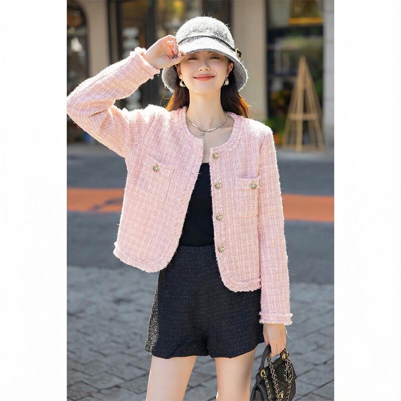 Mokana Women s Boucle Tweed Tassel Short Jacket XL