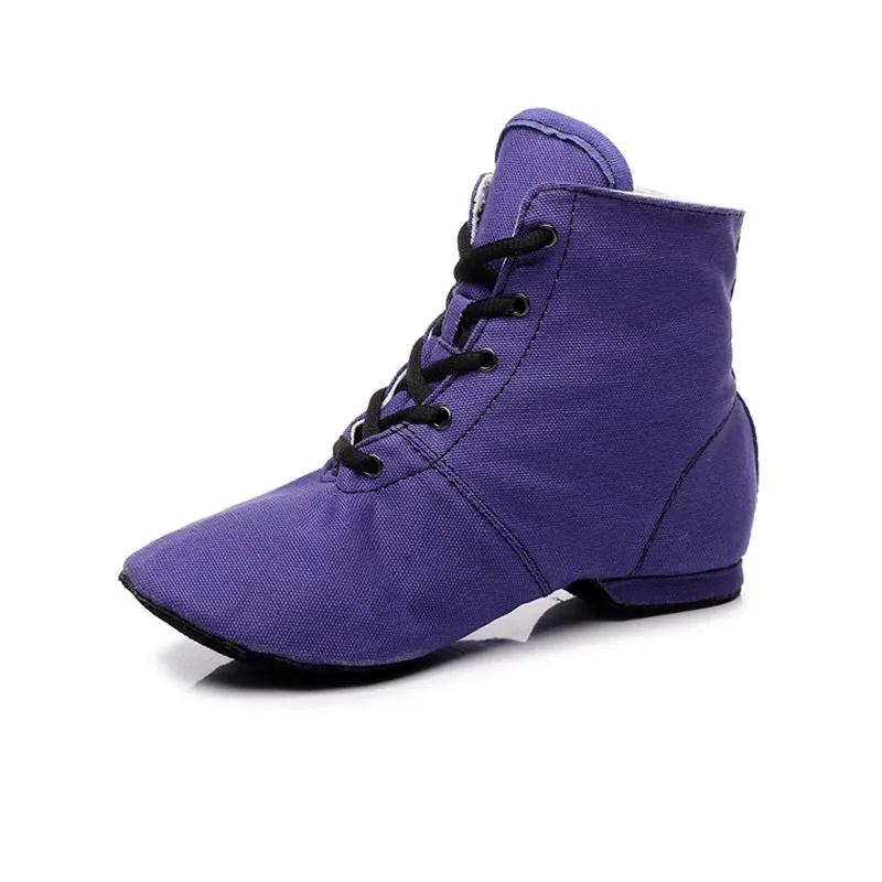 New High Gang Canvas Jazz Shoes Women Maodi Ballet Dance Shoe Sneakers Latin Tango Dancing Ladies Girls Pointe Shoes for Ballet
