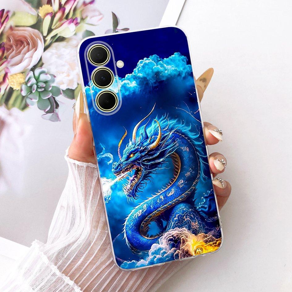 Hülle Für Samsung Galaxy A17 A37 A57 5G Cover Neue Stilvolle Blume Klare Weiche Silikon Handyhülle Für Samsung A 17 A 37 A 57 Stoßfänger