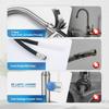 Arofa Kitchen Faucet with Pull Down Sprayer, Brushed Nickel Kitchen Sink Faucet 1-3 Hole Single Handle High Arc Stainless Steel Commercial Modern