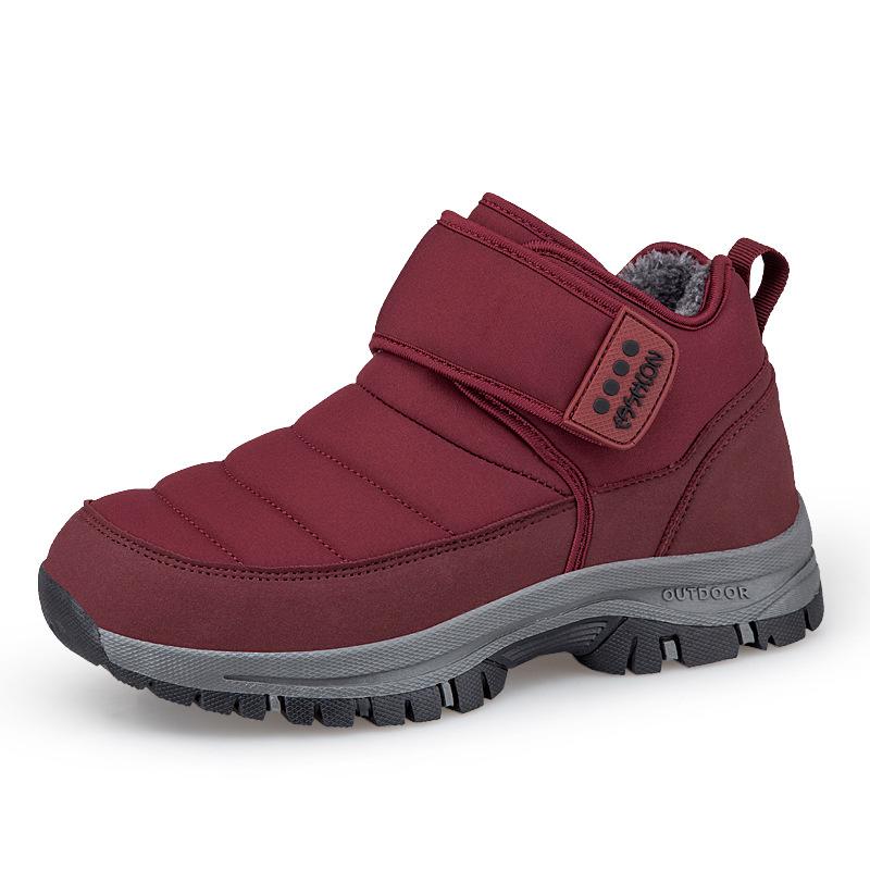 Winter high-top cotton shoes large-size mother shoes medium walking shoes snow boots