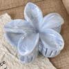 1pc Women 8cm/3.15 Inch Pink, White, Blue Flower Shaped Plastic Hair Clips, Cute Large Size, Lightweight, Fashion Versatile, Elegant, Minimalist Style