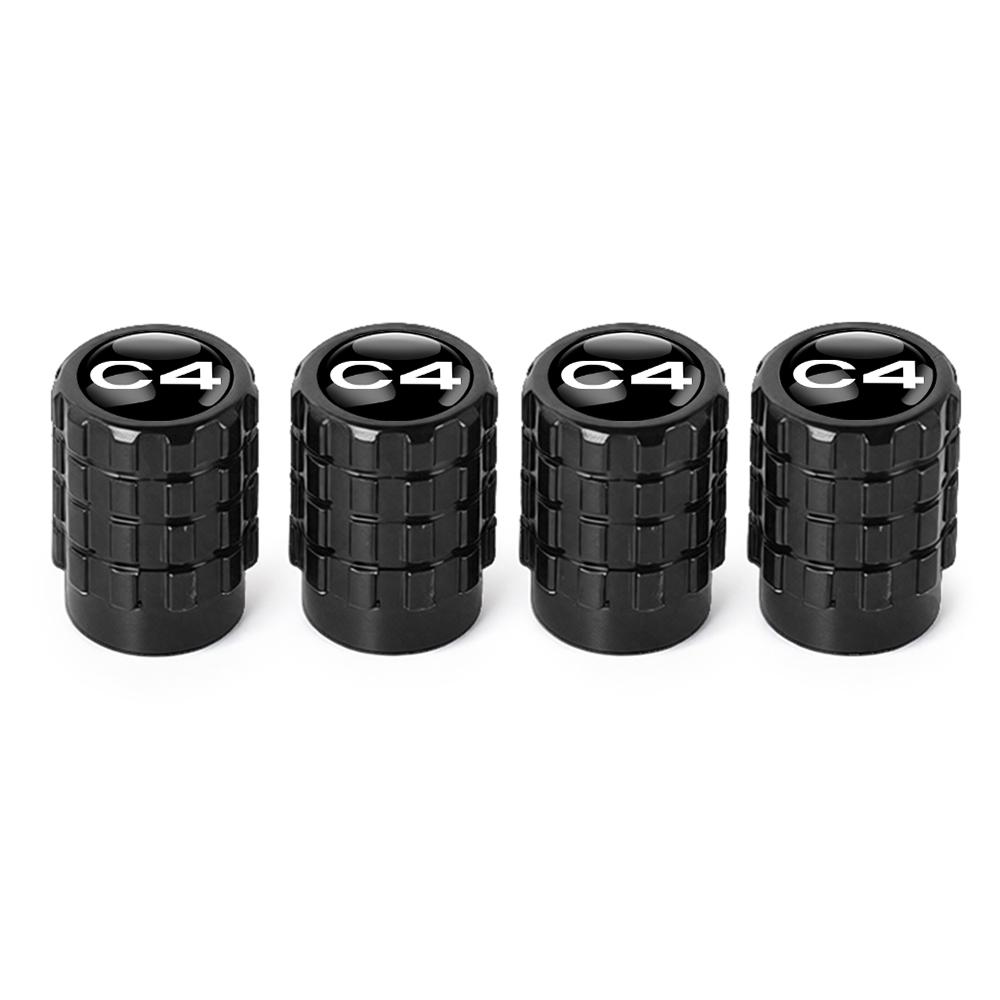 PEZN4 4pcs Aluminium Car Tire Valve Stems Caps Gear shaped Valve For Citroen C1 C2 C3 C4 C5 C6 C8 C4L DS3 DS4 DS5 VTS Auto Accessories