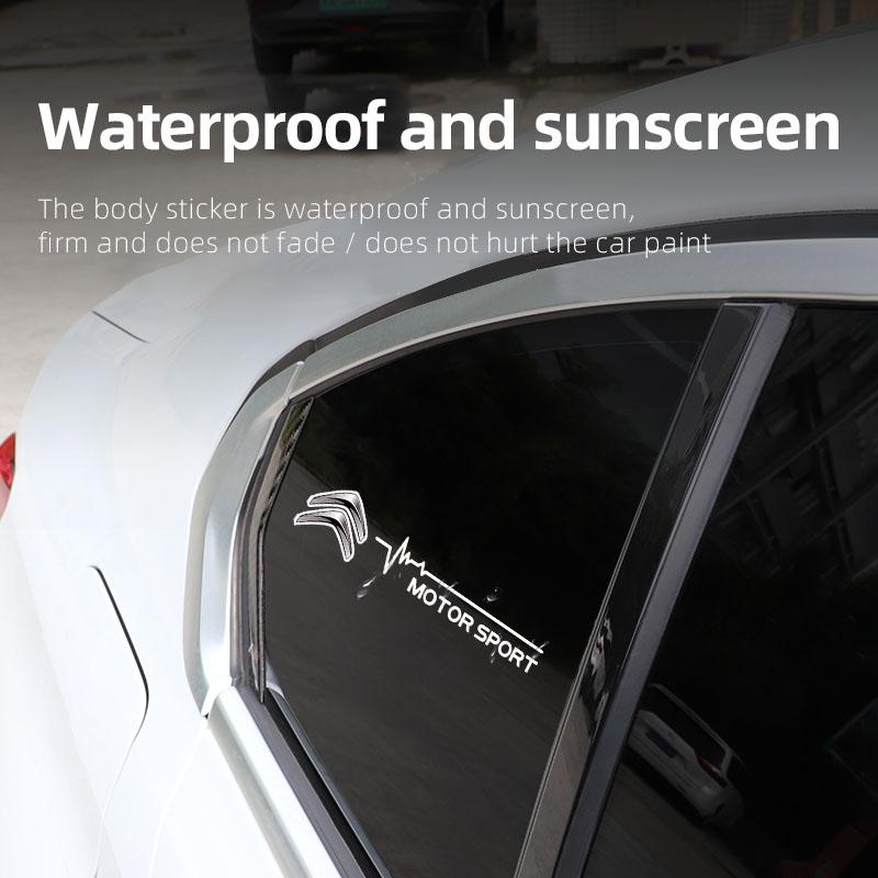 2 szt. Naklejka na szybę samochodową Naklejki dekoracyjne na szyby samochodowe Do Citroen C8 DS3 C6 C3 Vts C4 Saxo C4L C5 C2 Xsara C3-XR Picasso SEGA