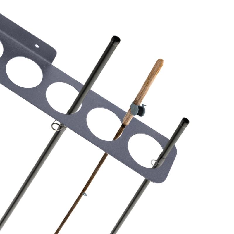 Fishing Rod Display Stand Wall Ceiling Storage Rack Horizontal Rod Stand 6/12-Rod Wall Mounted Fishing Rod Holder