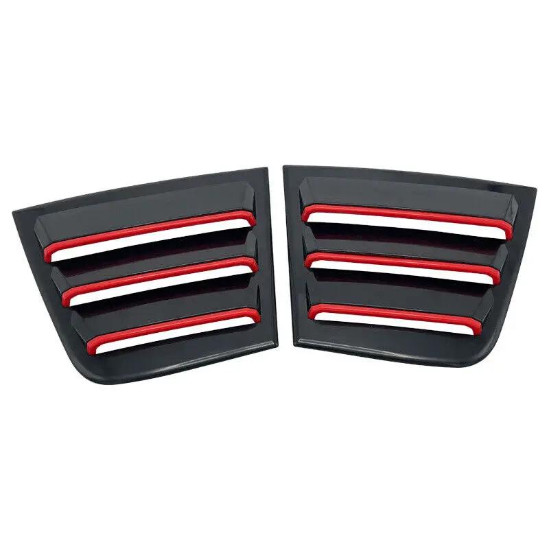 For Dodge Charger 2011 2012 -  Rear Window Louver Shutter Cover Side Vent Trim Windshield Decoration Cover Car Accessories