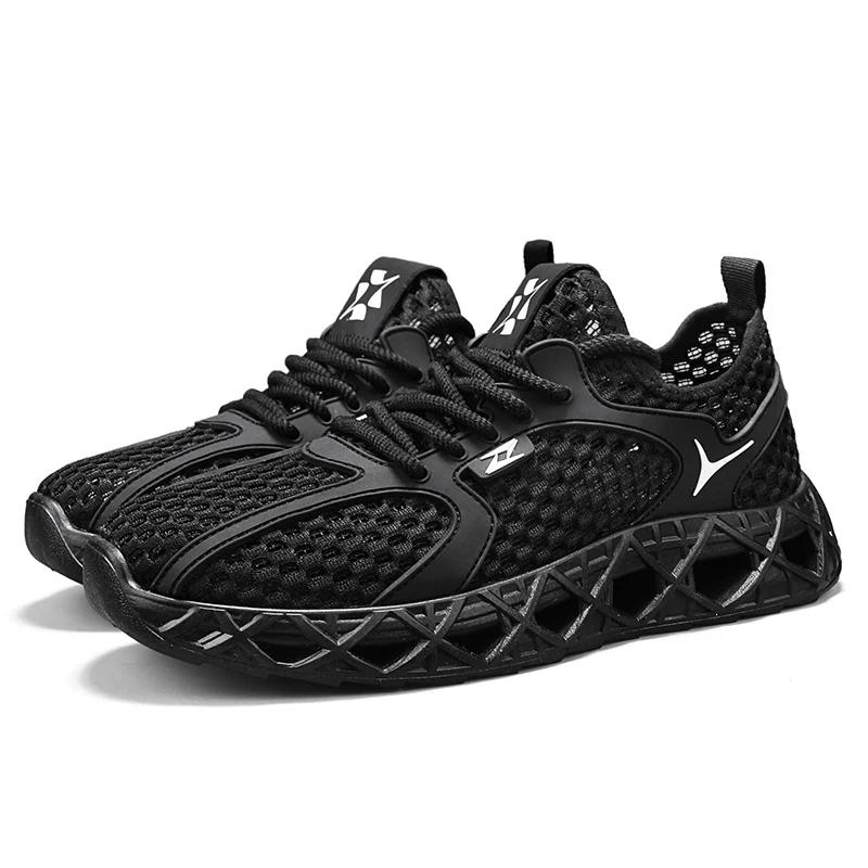 Fast-drying, Large-sized Men's Shoes for Canyoning and Wading, Large Mesh Shoes, Perforated Breathable Flying Woven Shoes