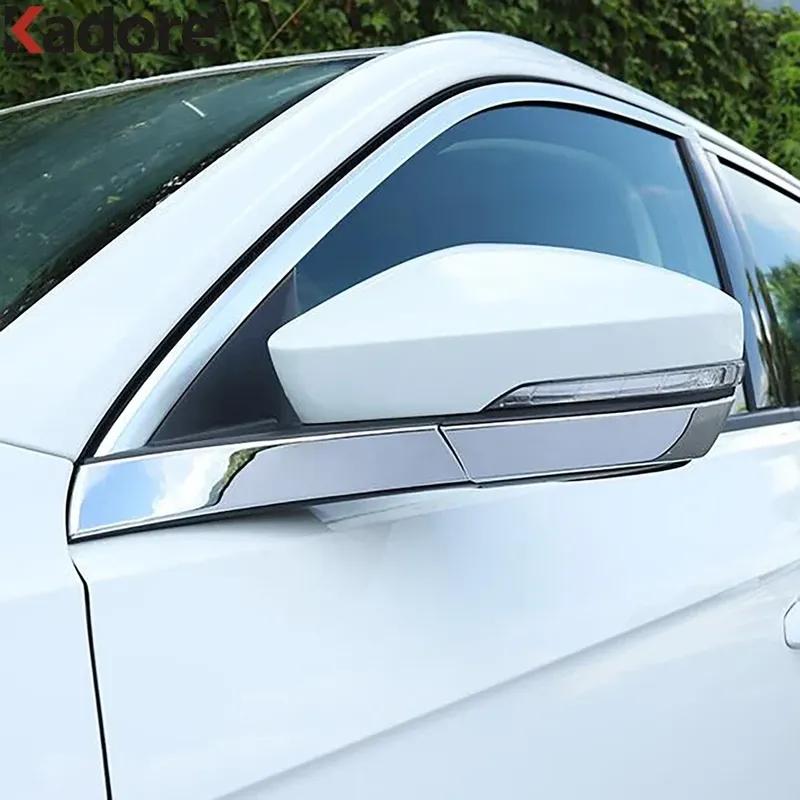 Rearview Mirror Cover Trim For Volkswagen VW T-Roc TROC 2017-   Chrome Car Side Mirrors Molding Strip Accessories