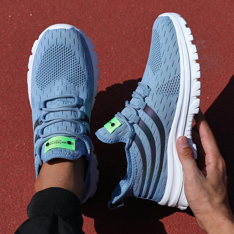 Men Summer Casual Sneakers Breathable Lightweight Mesh Fashion shoes man Trendy Jogging Soft Sole Hiking Breathable Material for Hot Summer Days