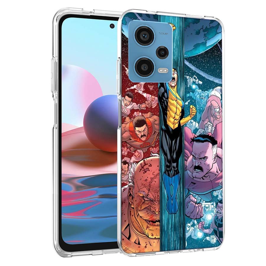 Cartoon Invincible Phone Case For Redmi Note 13 12 14 15 Pro Plus 13R 11 11T 11E 11S 10 Pro 10S 9 9S Cover Cell Clear TPU Capa C