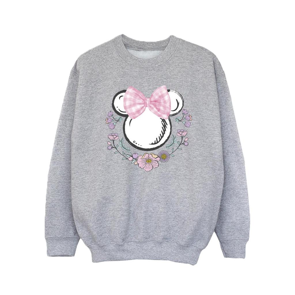 Disney Girls Minnie Mouse Bow Sweatshirt