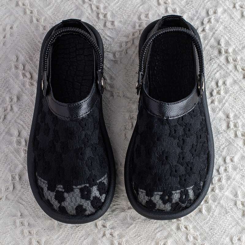 

Сандалии баотоу женские носят универсальные сандалии на улице летом, однопедальные на плоской подошве для офисной работы, полушлепки, популярные одинарные туфли 40 чёрный