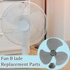 Plastic Fan Blade Three Leaves With Nut Cover For Standing Pedestal Fan Three Leaf Accessories For Electric Fan Blades