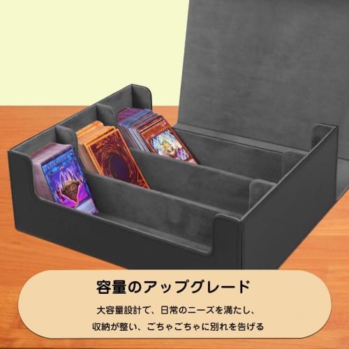 Formemory Magnetic Deck Case, 3 Columns, Holds 1800 Cards, Large Capacity PU Leather Card Case for Tabletop Games, Large Capacity Holder, Card Protect