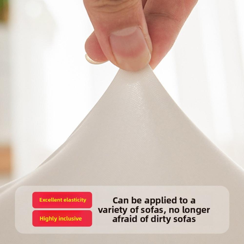 Stretch Elastic Sofa Cover Full Coverage Slipcovers Pure Color Cushion Protector for All Seasons Universal Fit