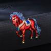 Exquisite Craftsmanship Brooch Pin Sparkling Rhinestones Inlaid Horse Design Collar