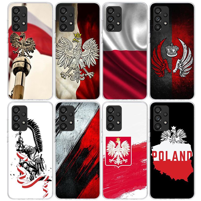 Poland Flag Phone Case For Samsung Galaxy A17 A57 A37 A16 A26 A36 A56 A15 A25 A35 A55 A14 A13 A54 A53 A34 A24 A33 A23 Galaxy A17