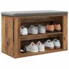 Shoe Rack with Bench Reclaimed Wood Look 75 X 35 X 45 Cm Engineered Wood