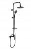 Black Wall-mounted Shower Set with Enna Tap