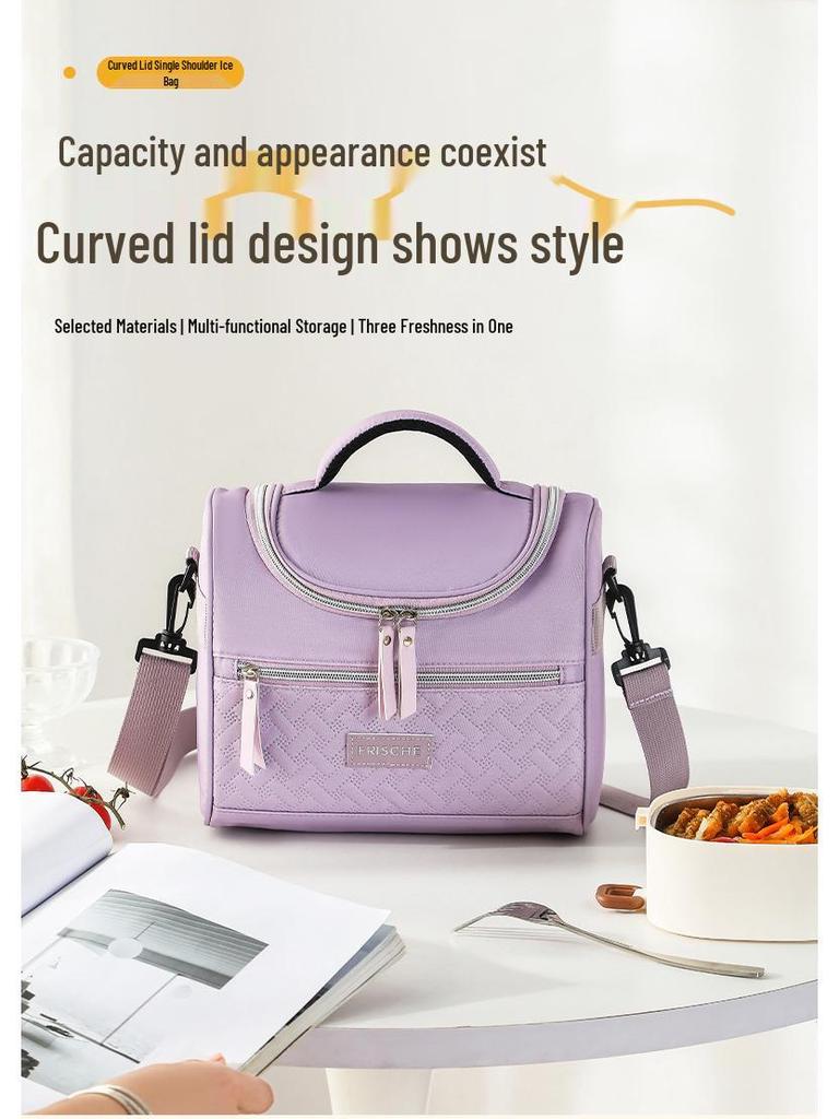Stylish Insulated Lunch Bag for Office Workers, Bento or Breakfast Carry Bag